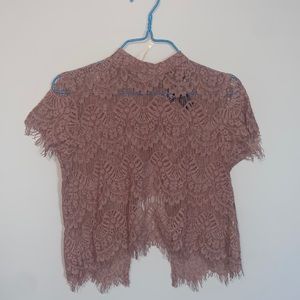 Crochet type top with back detail